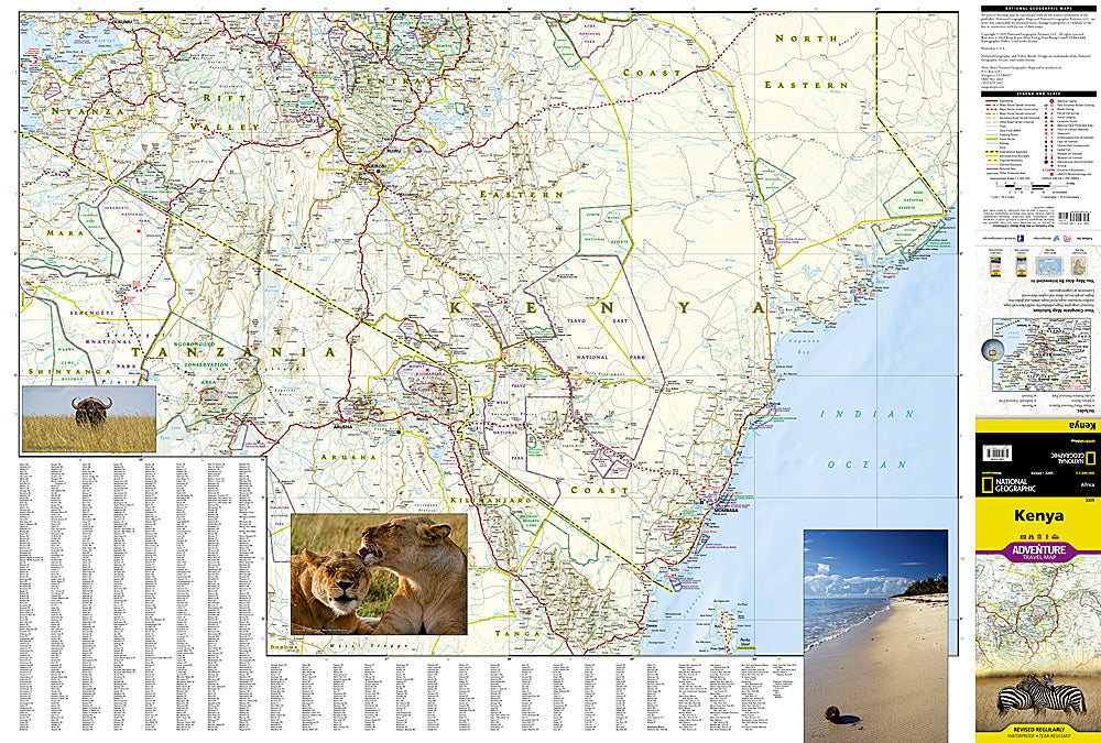 National Geographic Adventure Map Kenya AD00003205 image 1