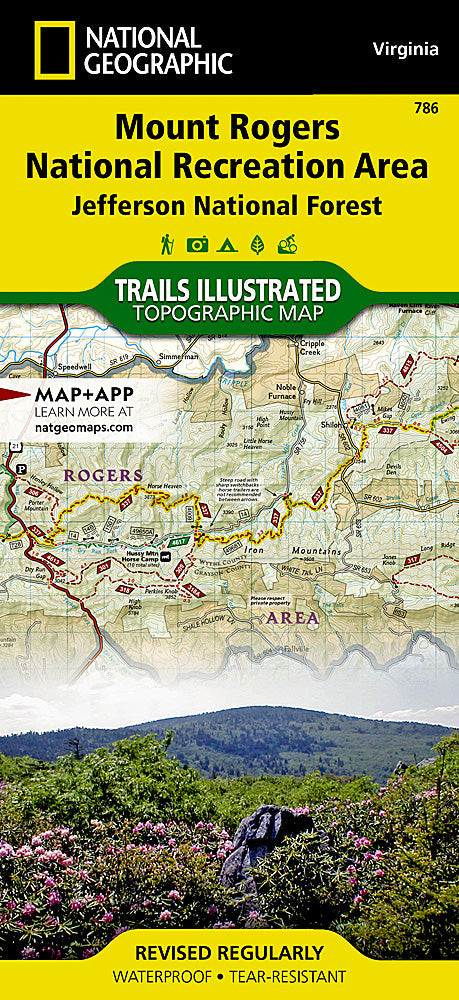 National Geographic Trails Illustrated Map Pack â€“ Jefferson National Forest VA image 1