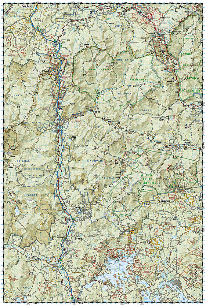 National Geographic NH Franconia Notch/N Conway Trails Illustrated Map 740 image 2