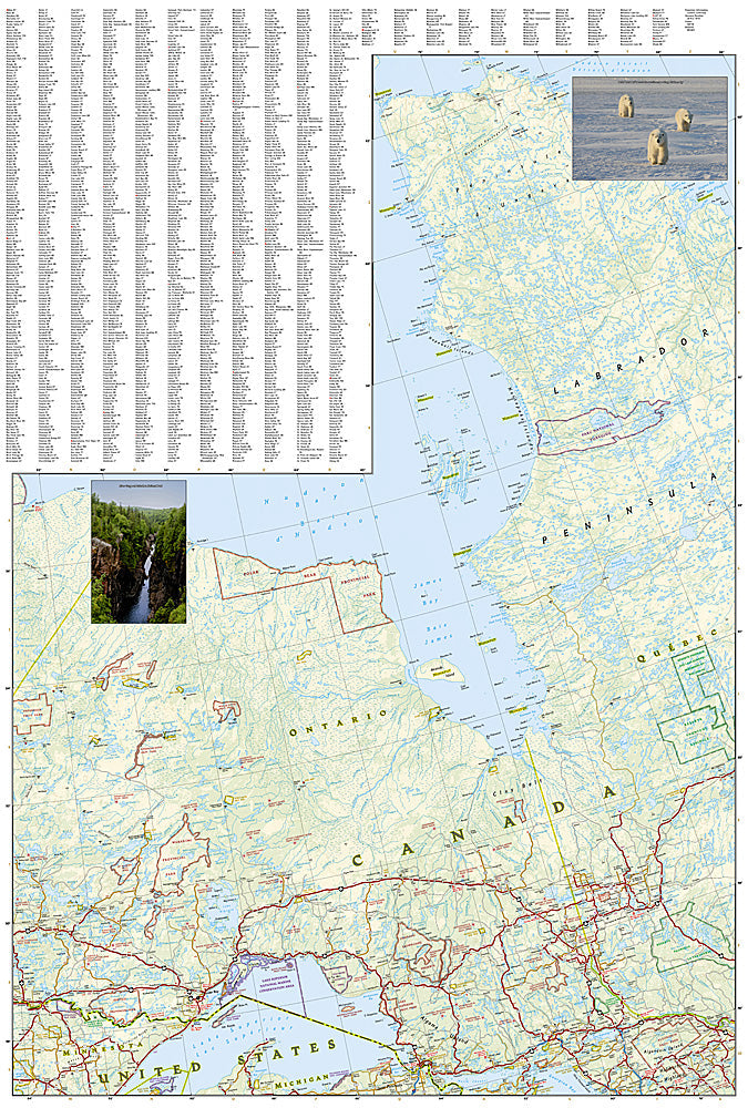 National Geographic Trails Illustrated Map â€“ Adventure Canada Central AD00003114 image 2