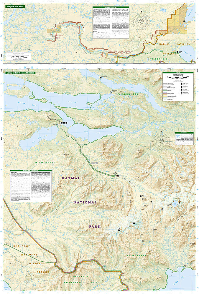 National Geographic Trails Illustrated Alaska Katmai National Park Map 248 image 2