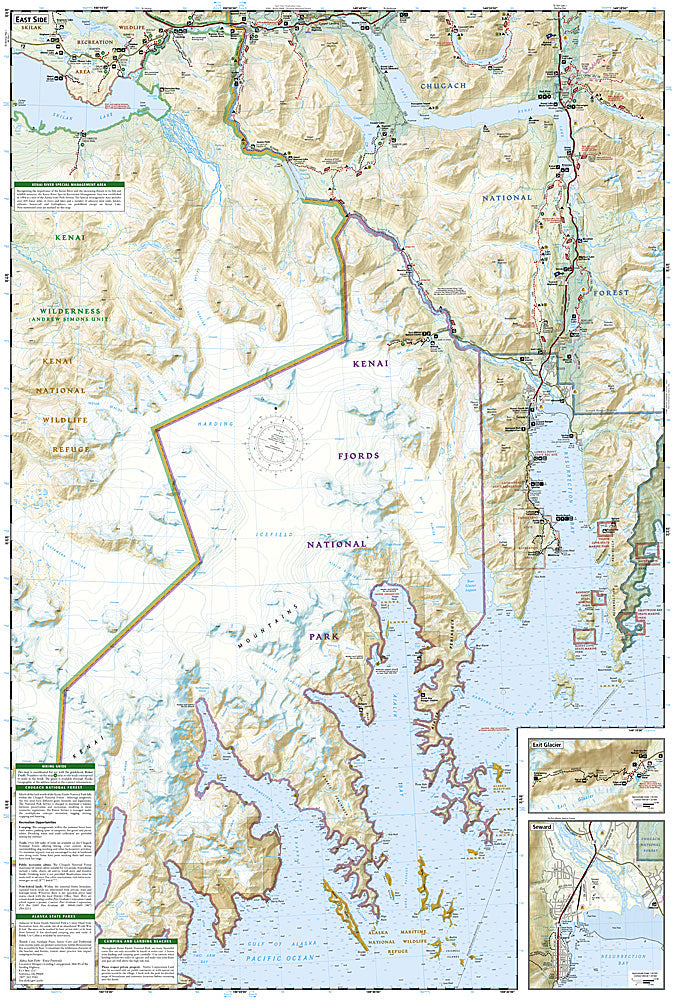 National Geographic Trails Illustrated Alaska Kenai Fjords National Park Map 231 image 2