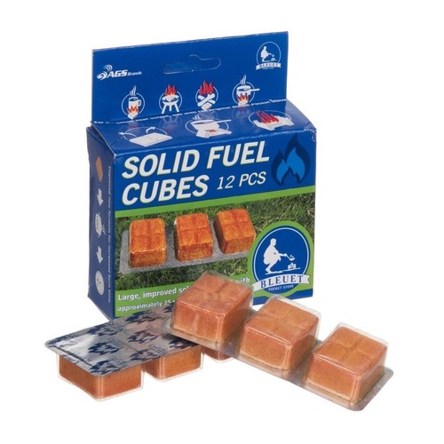 Bleuet Backpacking/Camping 14g Solid Fuel Cubes 12-Pack 15-Min Burn Time Tablets image 0