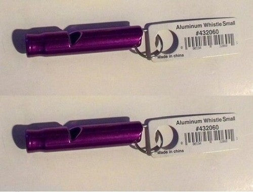 Liberty Mountain Small Aluminum Whistle Purple 2-Pack Emergency/Signal/Survival image 0