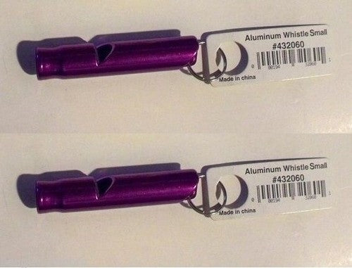 Liberty Mountain Small Aluminum Whistle Purple 2-Pack Emergency/Signal/Survival image 0