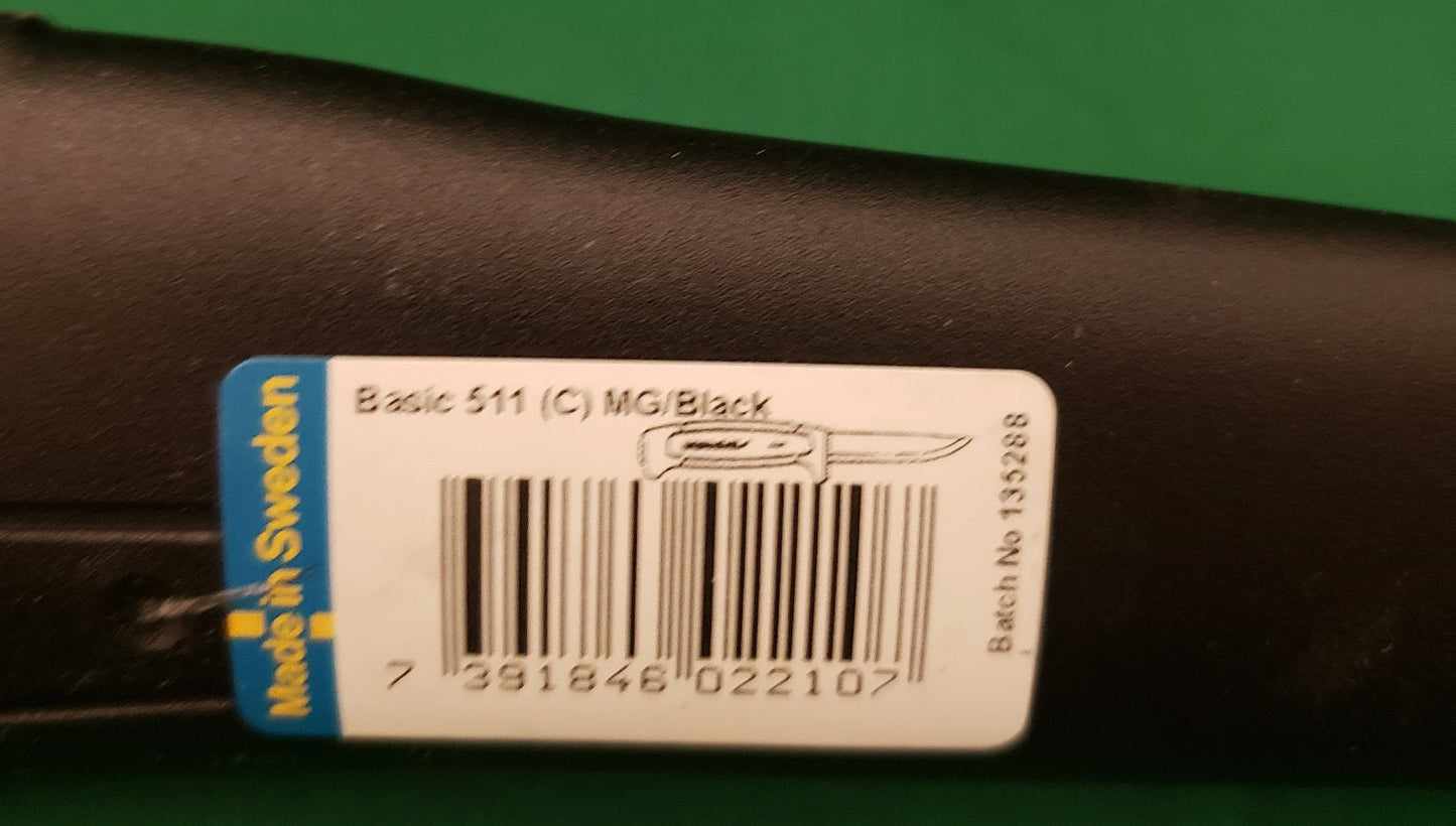 Morakniv Basic 511 3.6'' Carbon Steel Blade Green / Black Knife w/Sheath M-13249 image 4