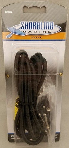 Shoreline Marine Bungee Deck Kit w/Hardware - For Kayak, Canoe, Small Boats image 1