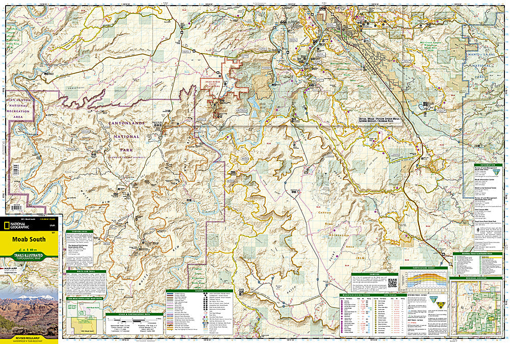 National Geographic Trails Illustrated UT Moab East &amp; West Map Bundle 1020382 image 5