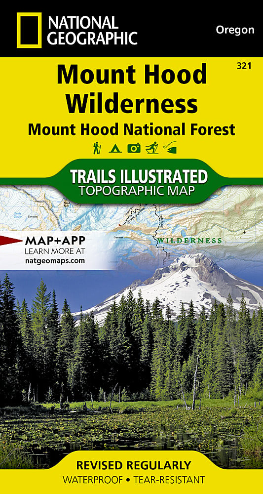 National Geographic Trails Illustrated Oregon Mount Hood Wilderness Map 321 image 0