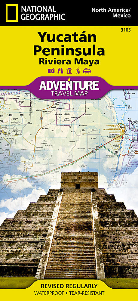 National Geographic Trails Illustrated Map â€“ Adventure Northern Yucatan image 0