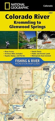 Colorado River Kremmling-Glenwood Fish/Recreation Map Guide 2307 image 0