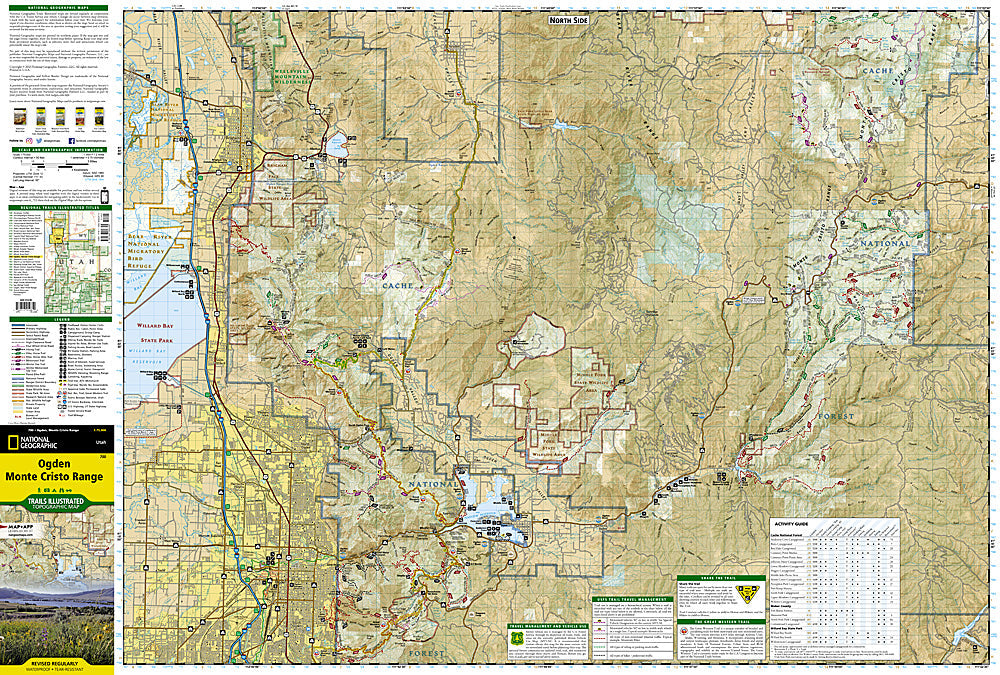 National Geographic Trails Illustrated Utah Ogden Monte Cristo Range Map 700 image 1