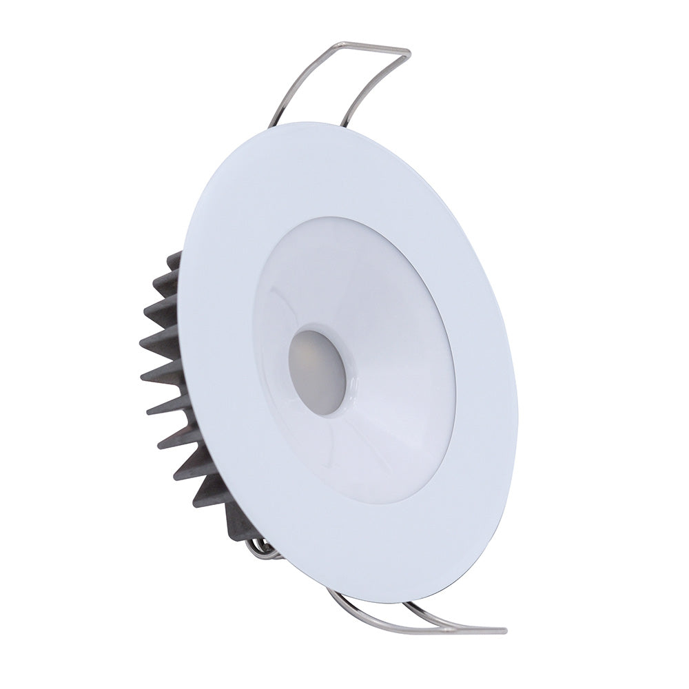 Lumitec Illusion Flush Mount LED Down Light  White  NonDimming  White Housing 117123