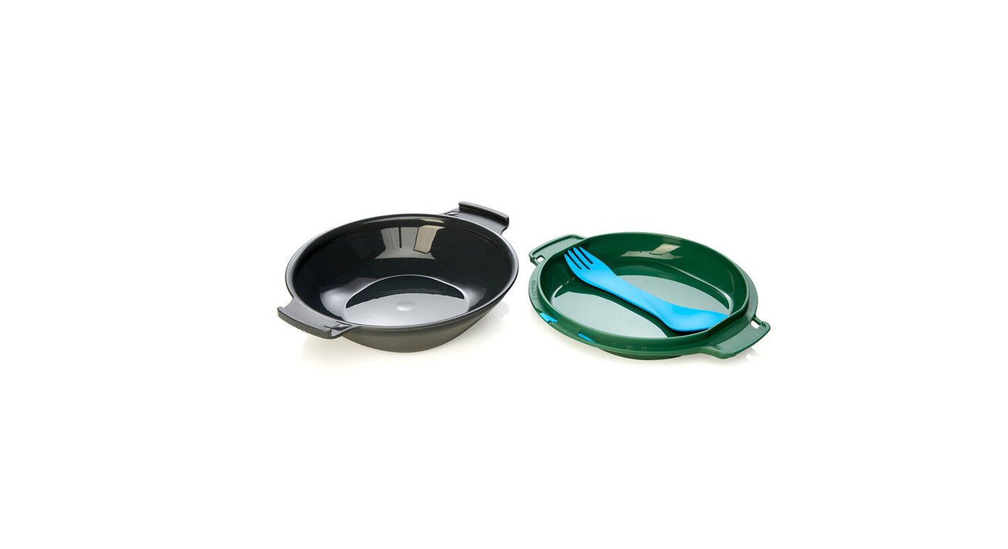 Humangear GoKit Light â€“ Compact Travel/Camp Utensil Set Green BPA-Free image 0