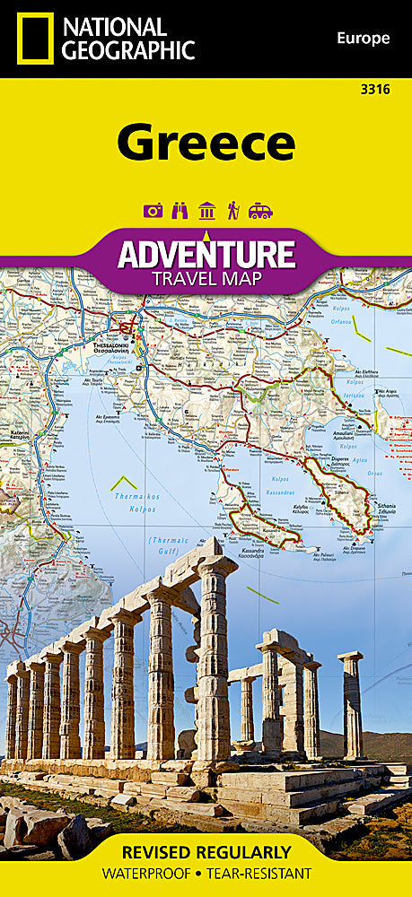 National Geographic Greece Adventure Travel Map image 0