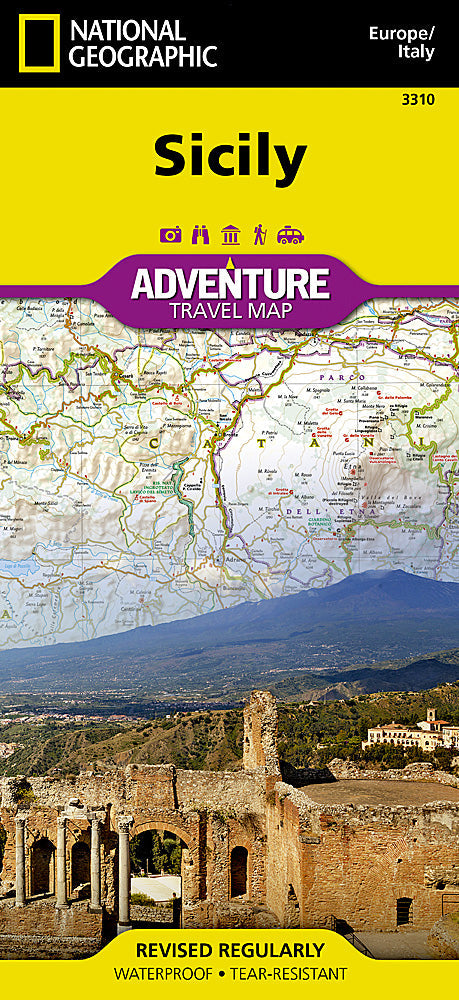 National Geographic Sicily Adventure Travel Map image 0