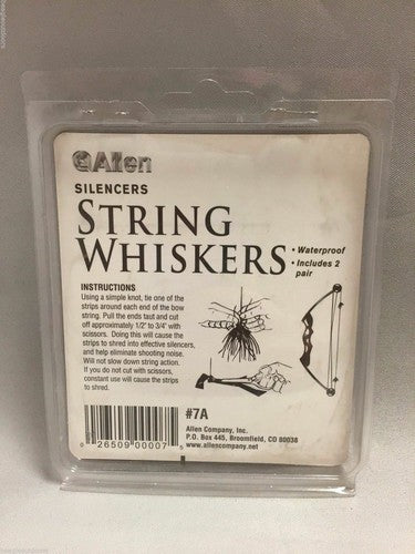 Allen Archery Bow String Whiskers Black-Reduce Shooting Noise/Waterproof 7W image 1
