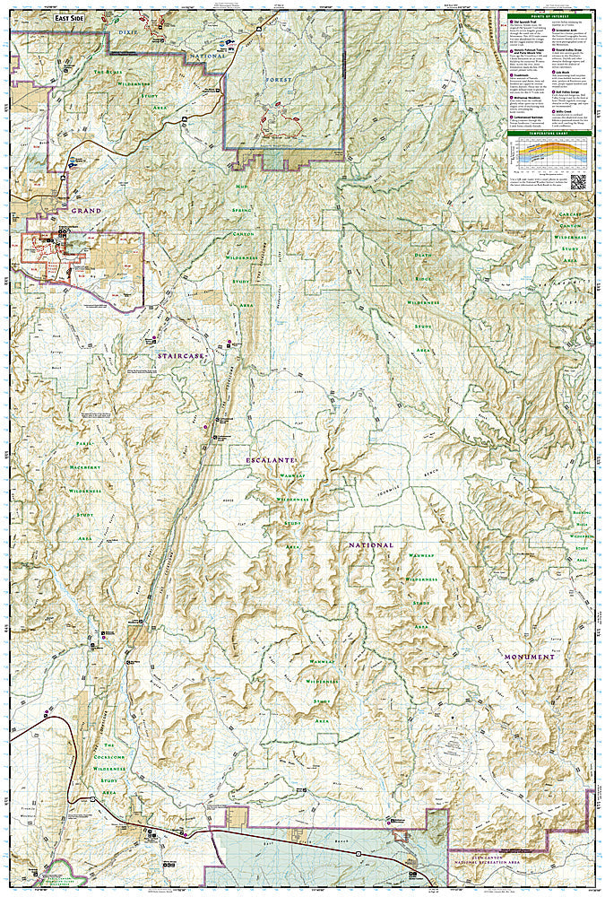 National Geographic Trails Illustrated UT Grand Staircase Paunsaugunt Map 714 image 2