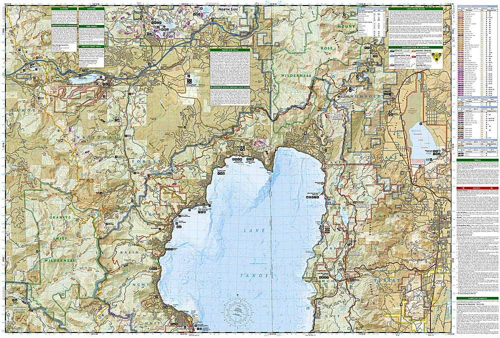 National Geographic Trails Illustrated CA Tahoe National Forest West Map 804 image 2