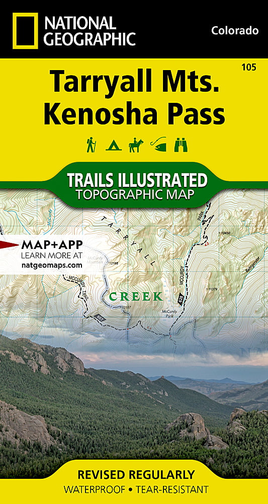 National Geographic Trails Illustrated Colo Tarryall Mtns Kenosha Pass Map 105 image 0
