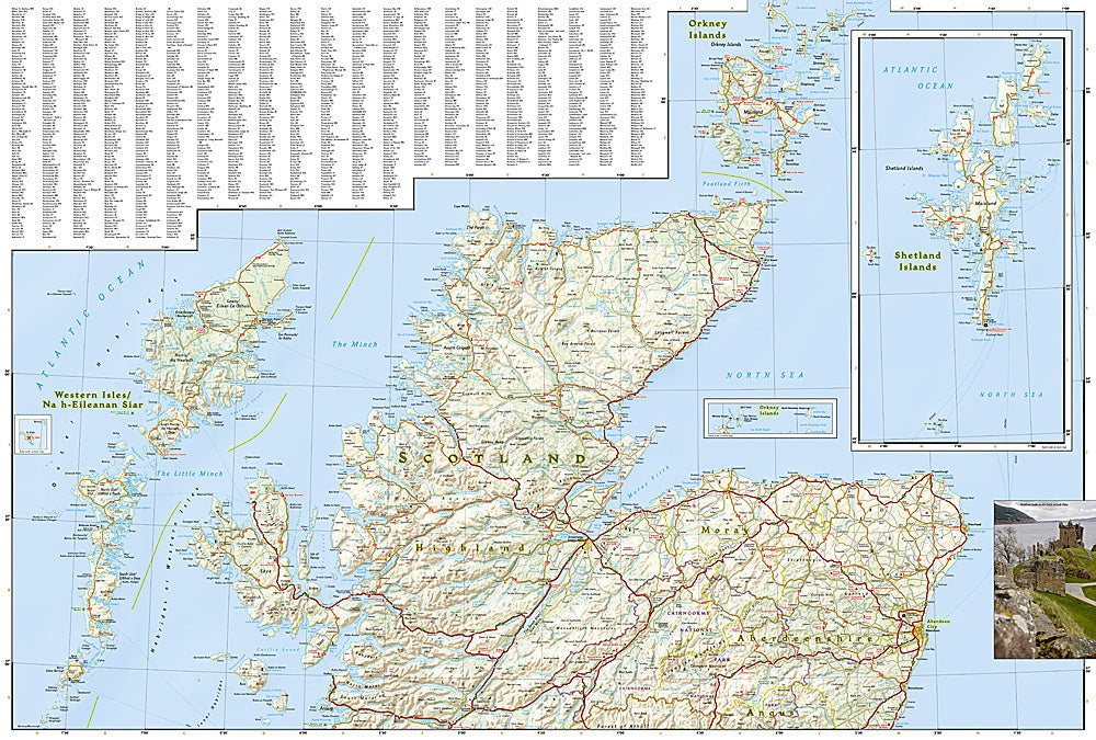 National Geographic Scotland Adventure Travel Map image 2