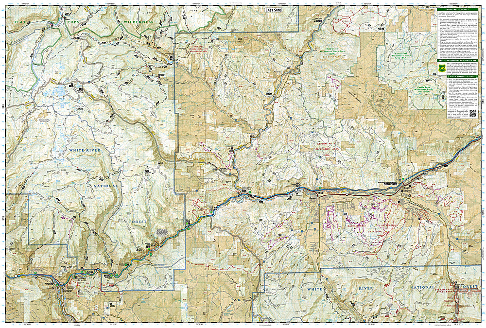 National Geographic TI Colo CO Flat Tops Wilderness GMU Map Pack Bundle 1021179 image 6