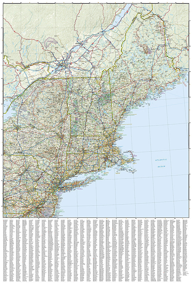 National Geographic Trails Illustrated Map â€“ Adventure US Northeast AD00003127 image 2