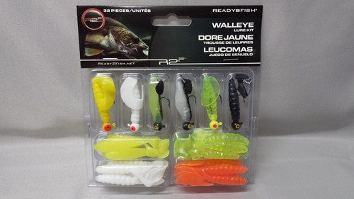 Ready 2 Fish R2FK2-WLEYE3 Fishing R2F Lure Kit Rtf Walleye 3 Kit image 0