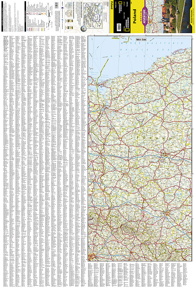 National Geographic Adventure Map Poland Central Europe AD00003330 image 1