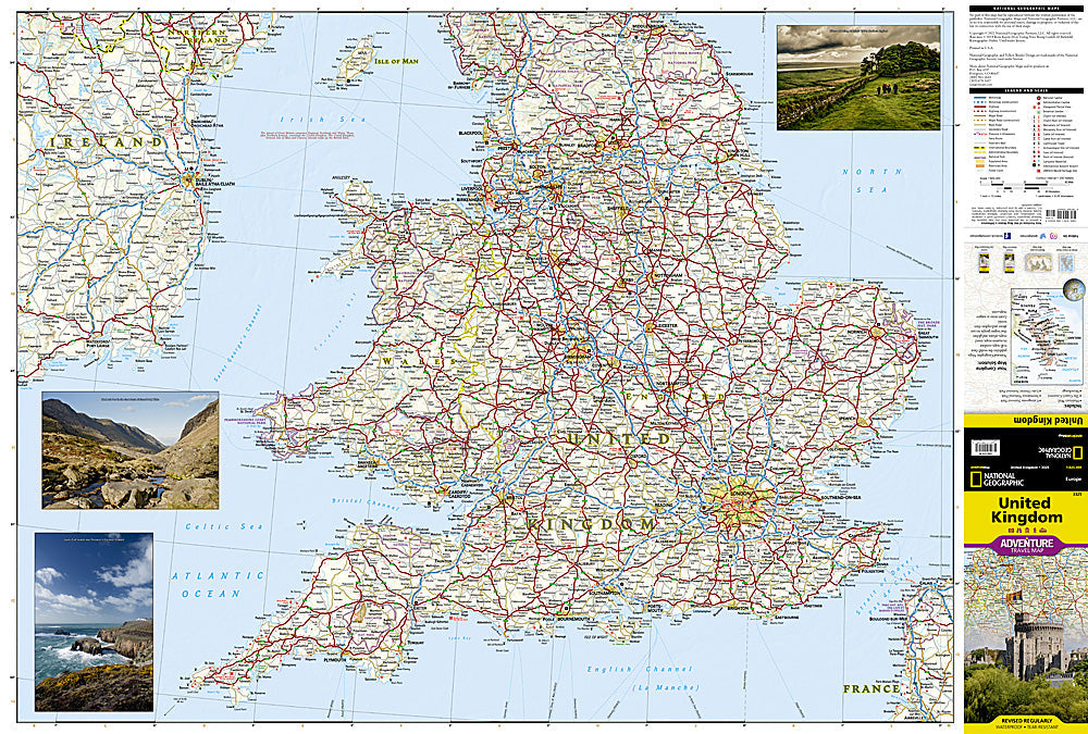 National Geographic Trails Illustrated Map – Adventure United Kingdom Europe image 1