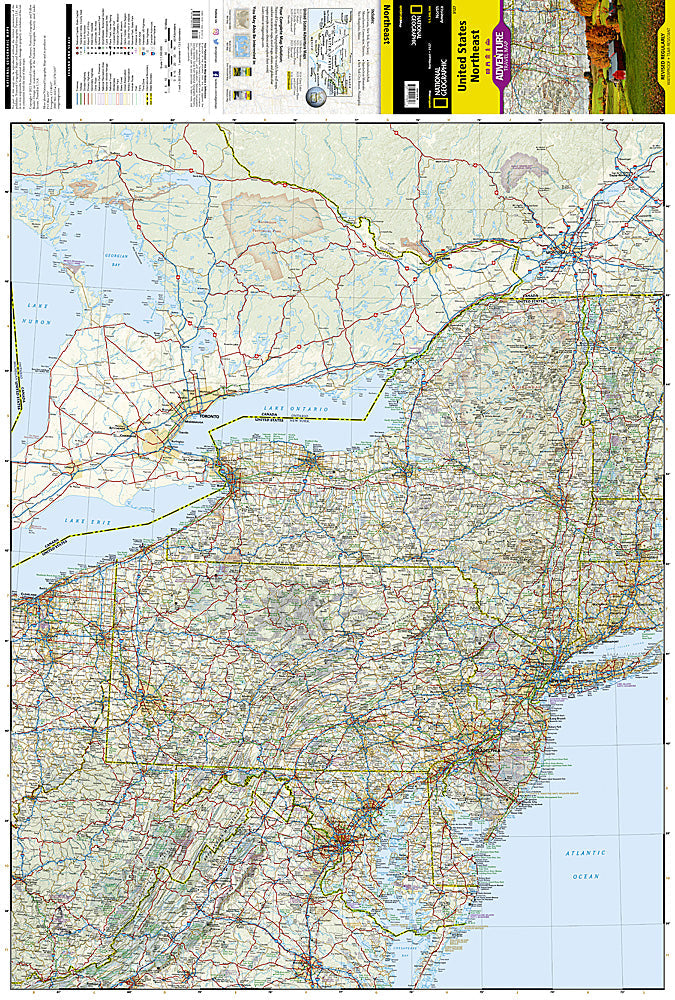 National Geographic Trails Illustrated Map â€“ Adventure US Northeast AD00003127 image 1