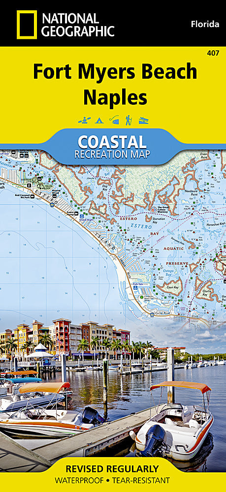 National Geographic Trails Illustrated Florida Fort Myers Beach Trail Map 407 image 0