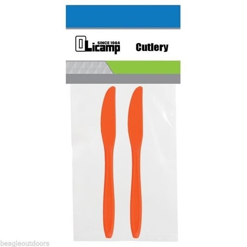 Olicamp Orange Cutlery 2- Pack Knives Light Weight Knife image 0