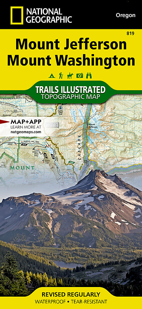 National Geographic Trails Illustrated Map Mt. Jefferson/Mt. Washington OR #819 image 0