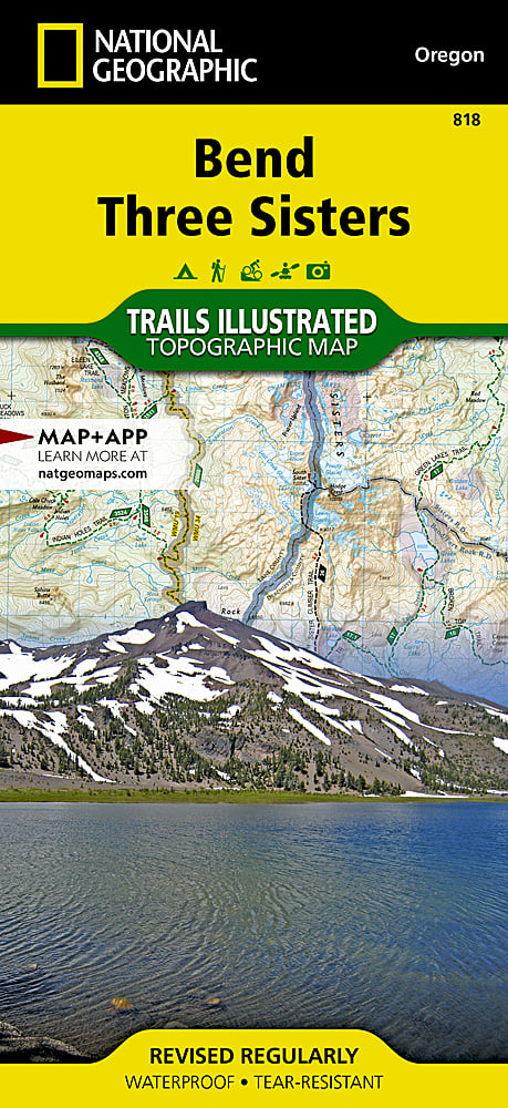 National Geographic Trails Illustrated Oregon Bend/ Three Sisters Map 818 image 0