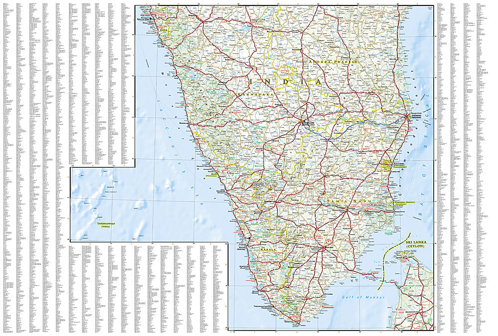 National Geographic Trails Illustrated Map â€“ Adventure India South AD00003014 image 2