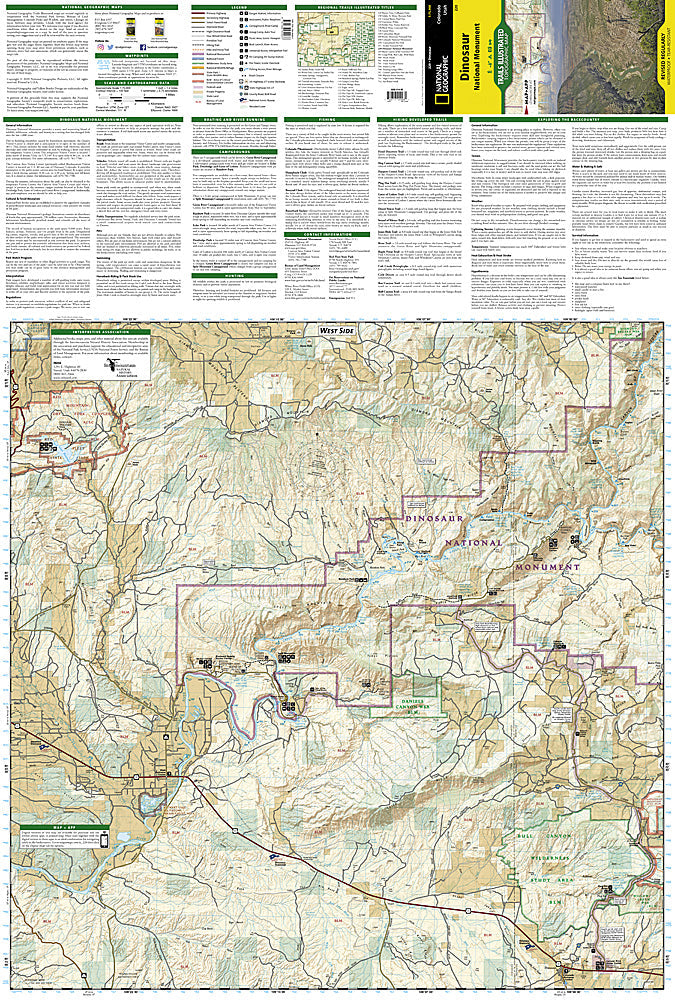 National Geographic Trails Illustrated Colo Dinosaur National Monument Map 220 image 1