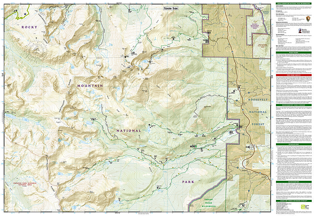 National Geographic Trails Illustrated Colo Rocky Mountain NP Map Bundle 1020585 image 6
