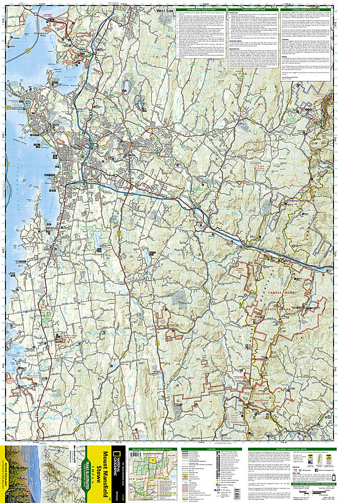 Mount Mansfield Stowe Trail Map - National Geographic #749? image 1