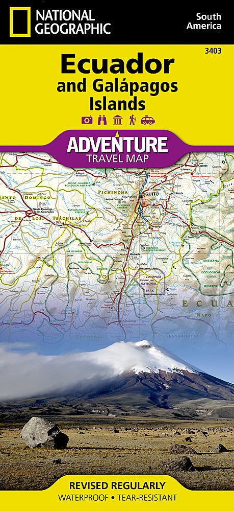 National Geographic Trails Illustrated Map â€“ Adventure Ecuador South America image 0
