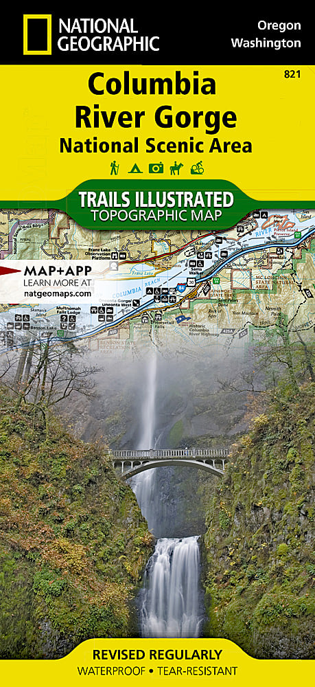 National Geographic Trails Illustrated OR/WA Columbia River Gorge Natl Area 821 image 0