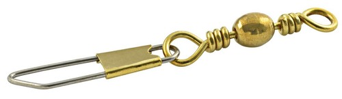 South Bend Fishing Snap Swivels, Solid Brass, Size 3, 25 LB Test, 4-Pack image 0