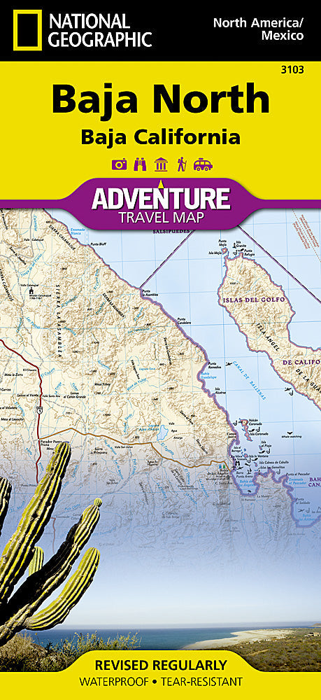 National Geographic Trails Illustrated Map â€“ Adventure Baja North: Baja CA image 0