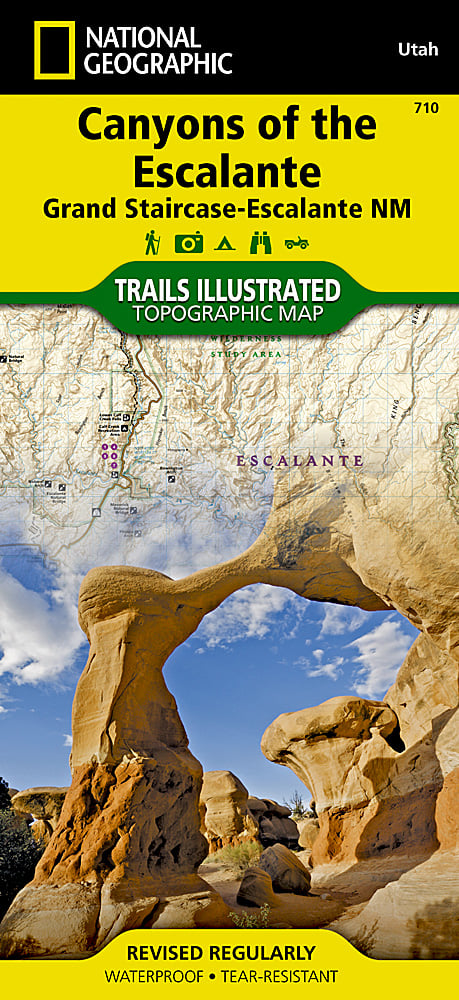 National Geographic Trails Illustrated Map 710 â€“ Utah Canyons of the Escalante image 0