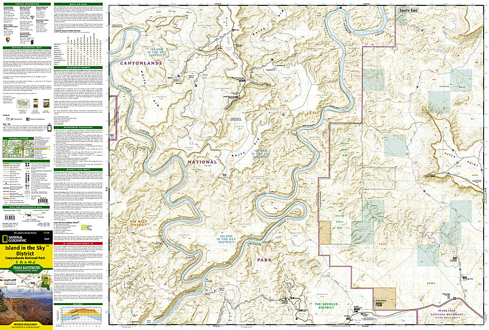 National Geographic Trails Illustrated UT Canyonlands Island in the Sky Map 310 image 1