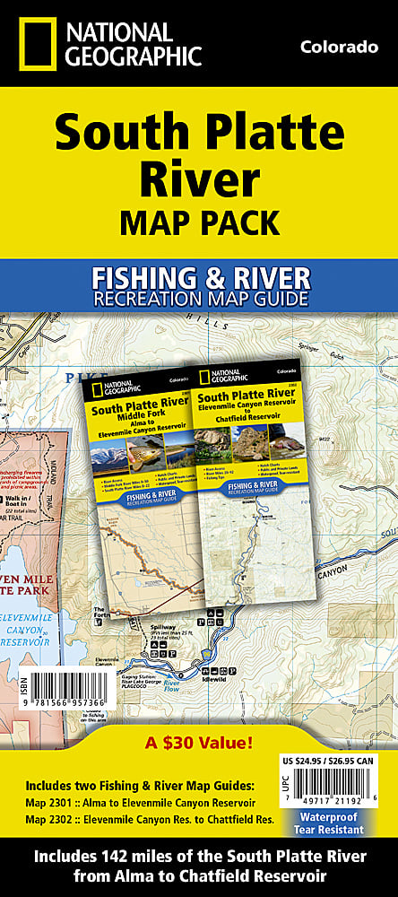 National Geographic South Platte River Map Pack Bundle TI01021192B image 0