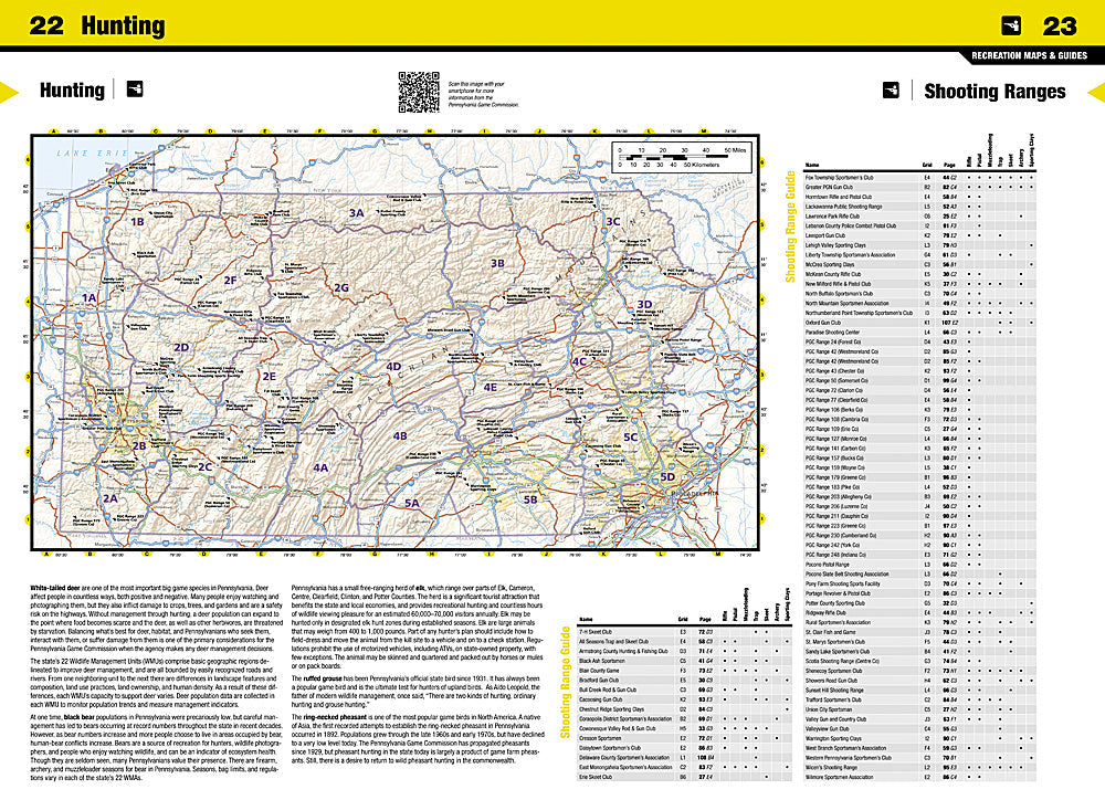 National Geographic Pennsylvania Recreation Atlas Road Map Topo Maps ST01020731 image 1