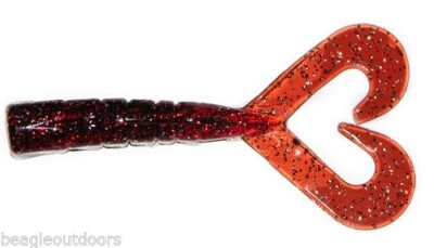 Charlie's Worms 3'' Twin Tail Shrimp Fishing Lure Amber Silver Flake 8-PK 51703 image 0