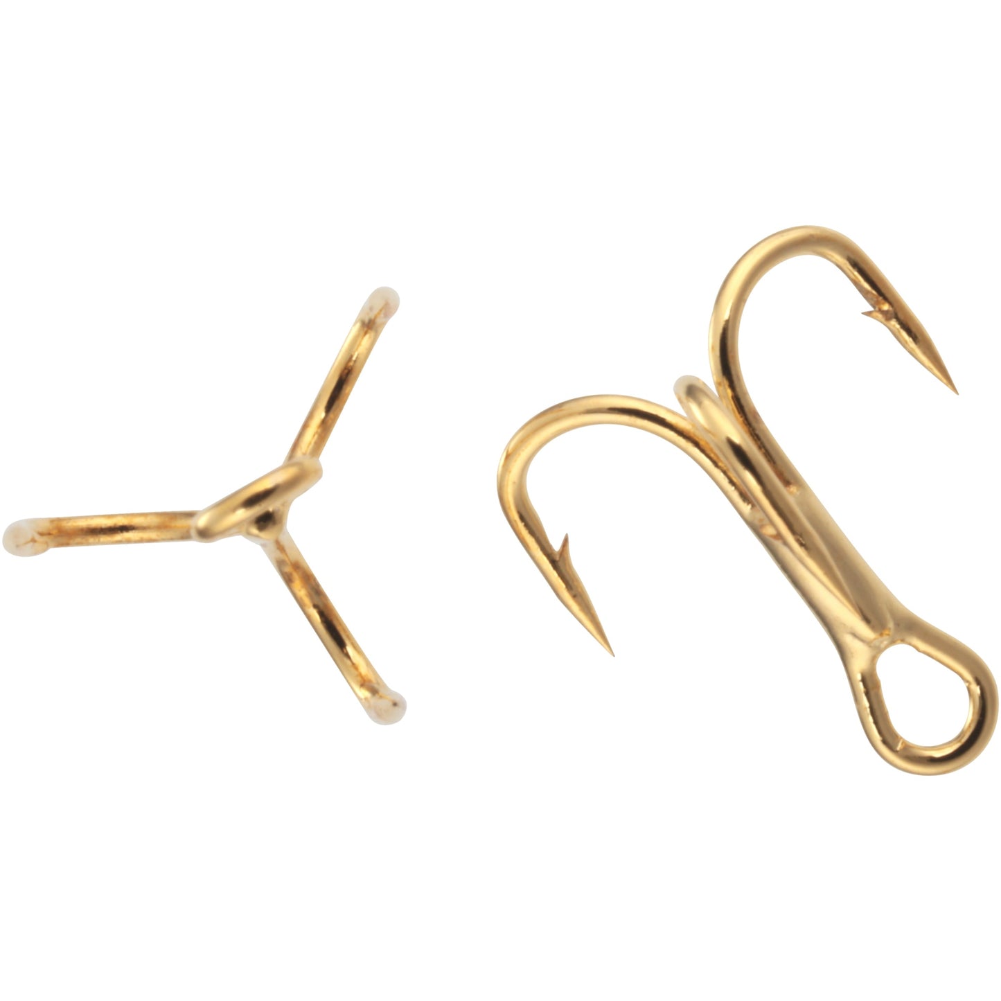 South Bend Gold Treble Hooks Size 14 - Pack of 4