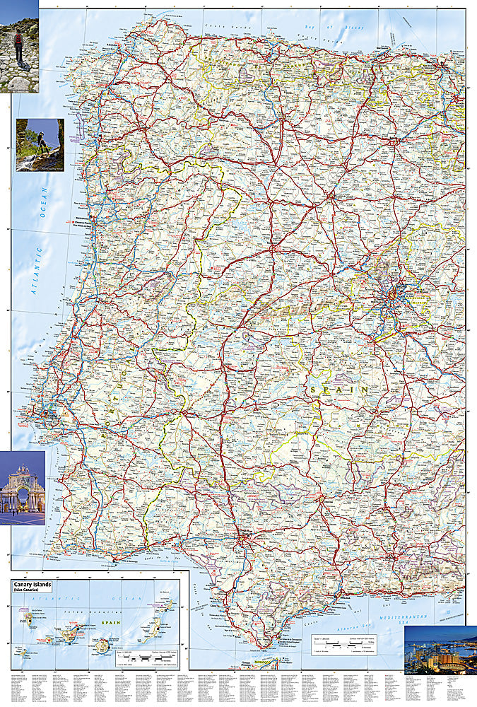 National Geographic Spain &amp; Portugal Adventure Travel Map image 2